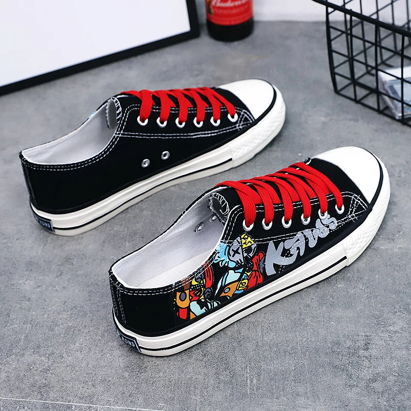 

2021 spring new low-cut canvas shoes men's trend wild casual breathable tide shoes cloth shoes summer