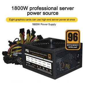 1800w to 2000w rated mining eth power supply 96 high efficiency atx miner power source support 8 cpu card for bitcon miner free global shipping