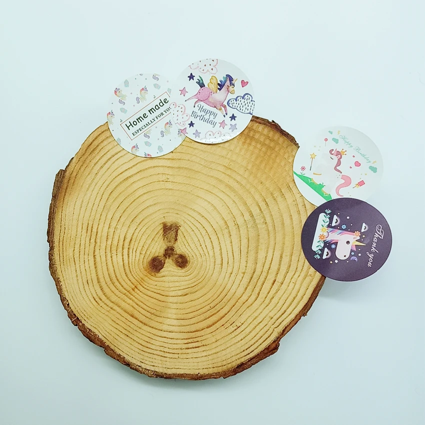 120 шт./лот милый Единорог спасибо домашние этикетки наклейки студенческие