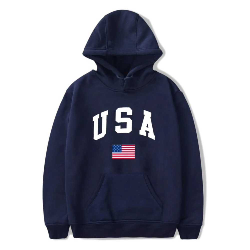 

USA America Flag Boys Girls Sweatshirt Casual Hooded Printed Popular Fleece Kids Jacket Sweatshirt Streewear Baby Child Clothing