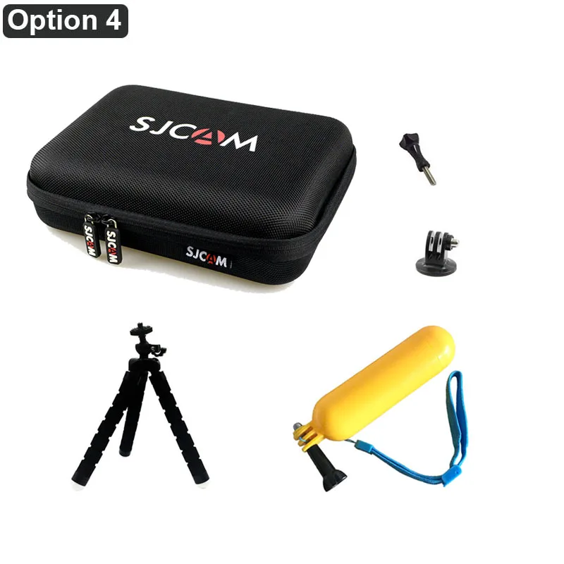 Option 4 Для Gopro аксессуары комплект для Go pro hero 7 6 5 4 Session сумка для хранения Чехол Набор Крепление для Xiaomi Yi 4K SJCAM SJ4000 eken H9 H9R - Цвет: Option 4