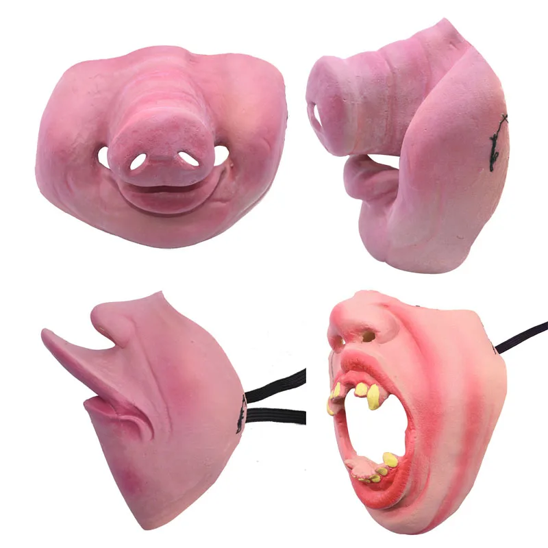 1 шт. Милая забавная маска на половину лица для вечерние латексная клоуна с