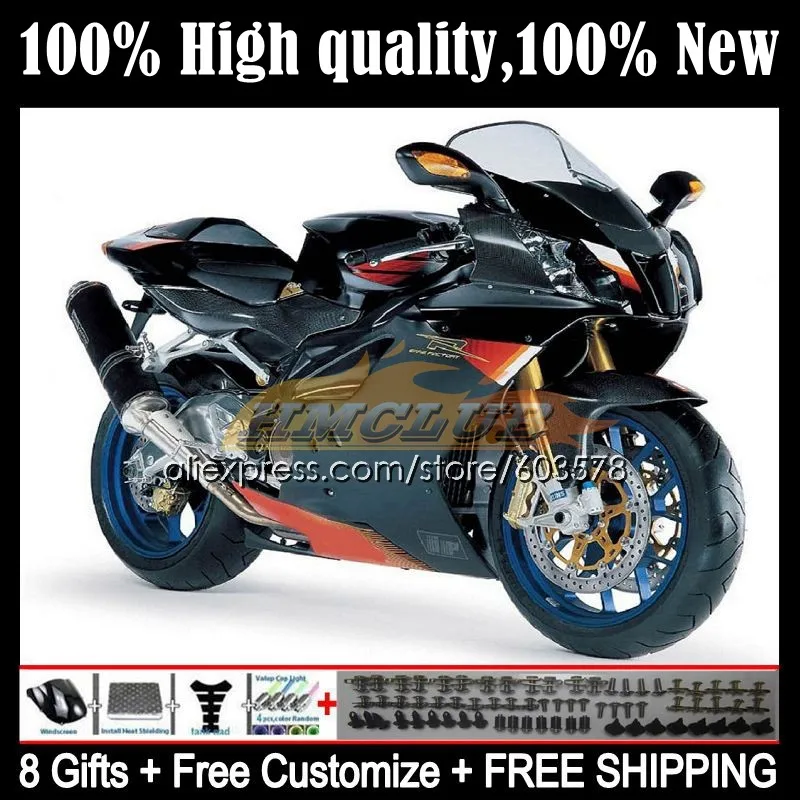 

Комплект обтекателей Bodys для Aprilia тысяч RSV 1000 R RR RSV1000RR 53CL.32 RSV1000R 1000R 2004 2005 2006 RSV1000 04 05 06, черный