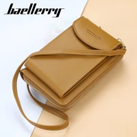 ladies wallet baellerry solid color small diagonal bag multifunctional mobile phone medium women long clutch bag coin purse 906