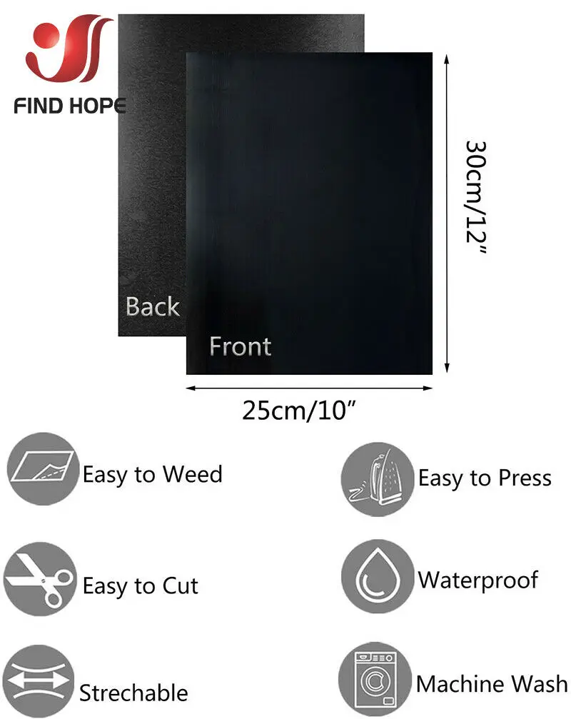 15 листов в упаковке Термотрансферная виниловая футболка из искусственной кожи