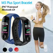 Умный Браслет M3 Plus, умный Bluetooth спортивный браслет, пульсометр, монитор артериального давления, фитнес-трекер, оборудование для фитнеса
