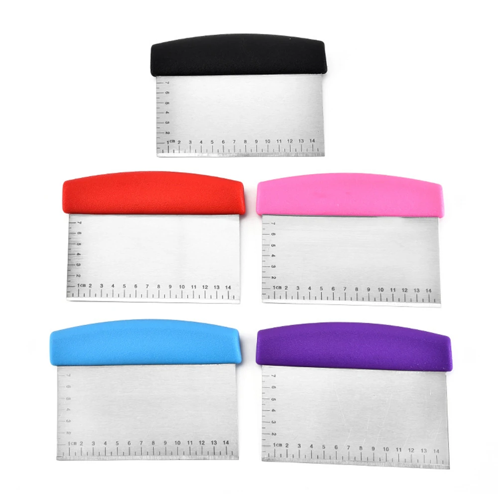 1 шт. скребок для теста из нержавеющей стали пиццы резак выпечки лопатки