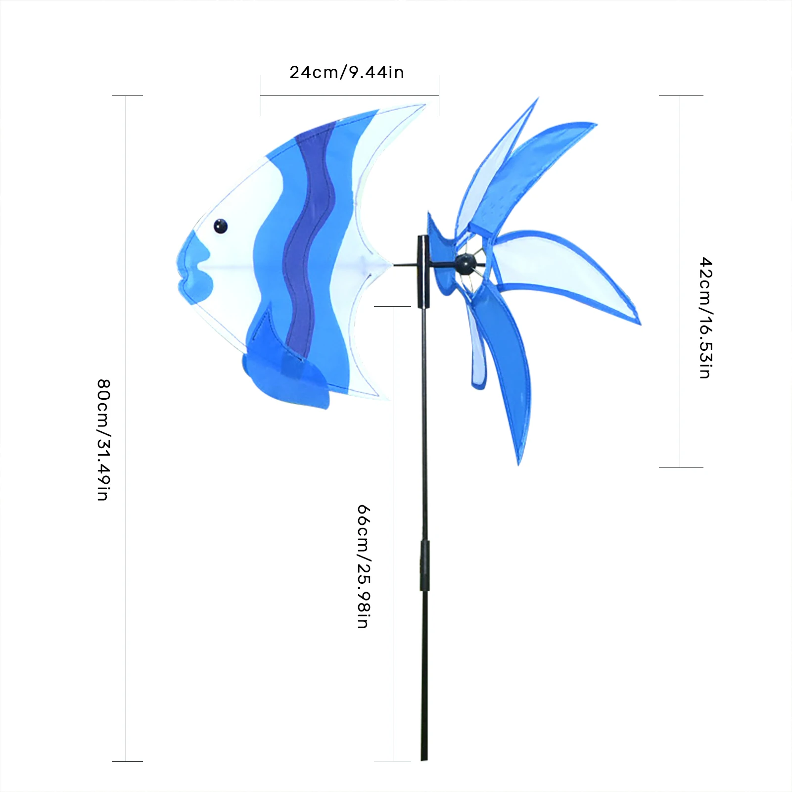 

Vivid Dolphin Ball Garden Pinwheels Wind Spinning Funny Goldfish Windmill Spinning Pole Outdoor Garden Lawn Decorations