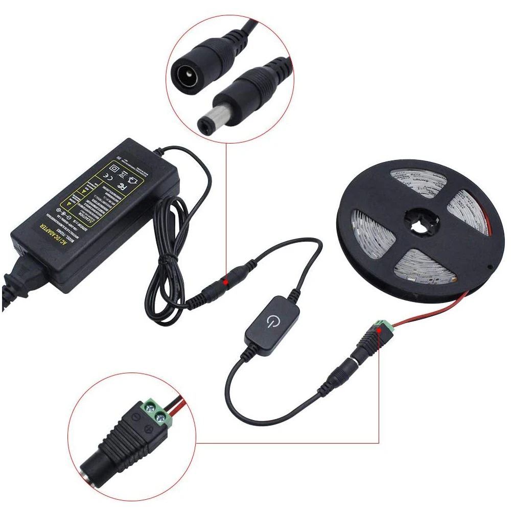 Светодиодная лента сенсорный диммер Управление яркостью светодиодный