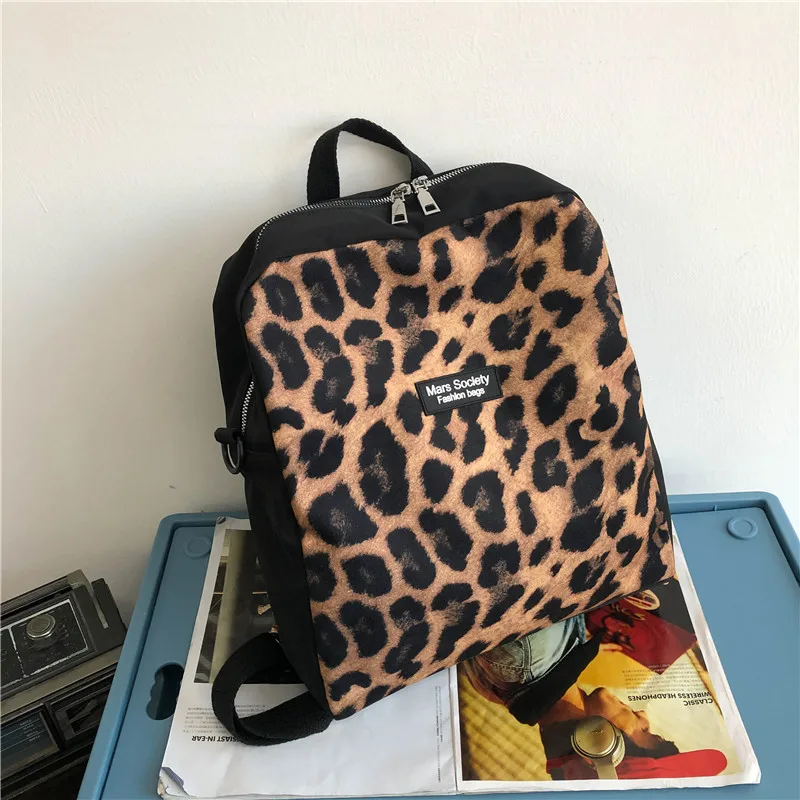Корова сумка с рисунком Леопард Мини рюкзаки для женщин rugzak mochila antirrobo mujer