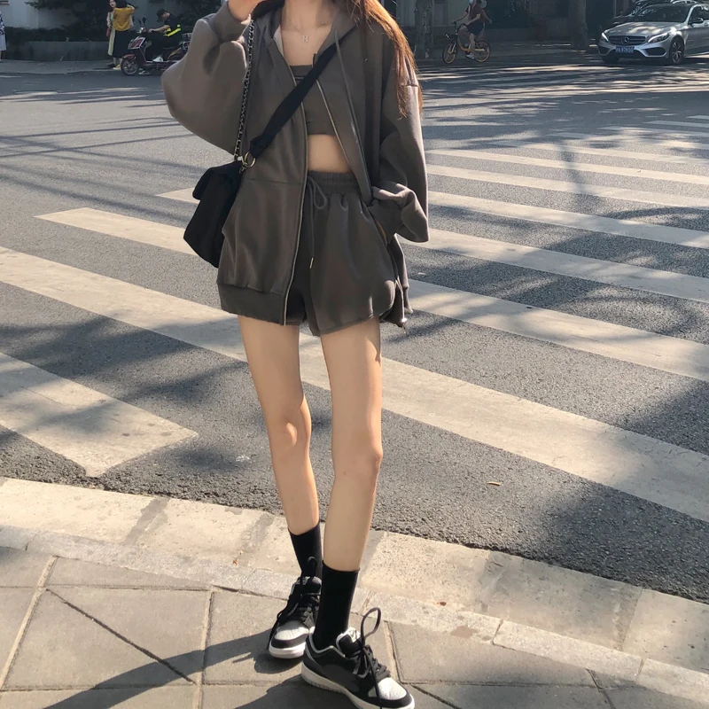 Весенний женский комплект для бега спортивный костюм спортивная одежда шорты