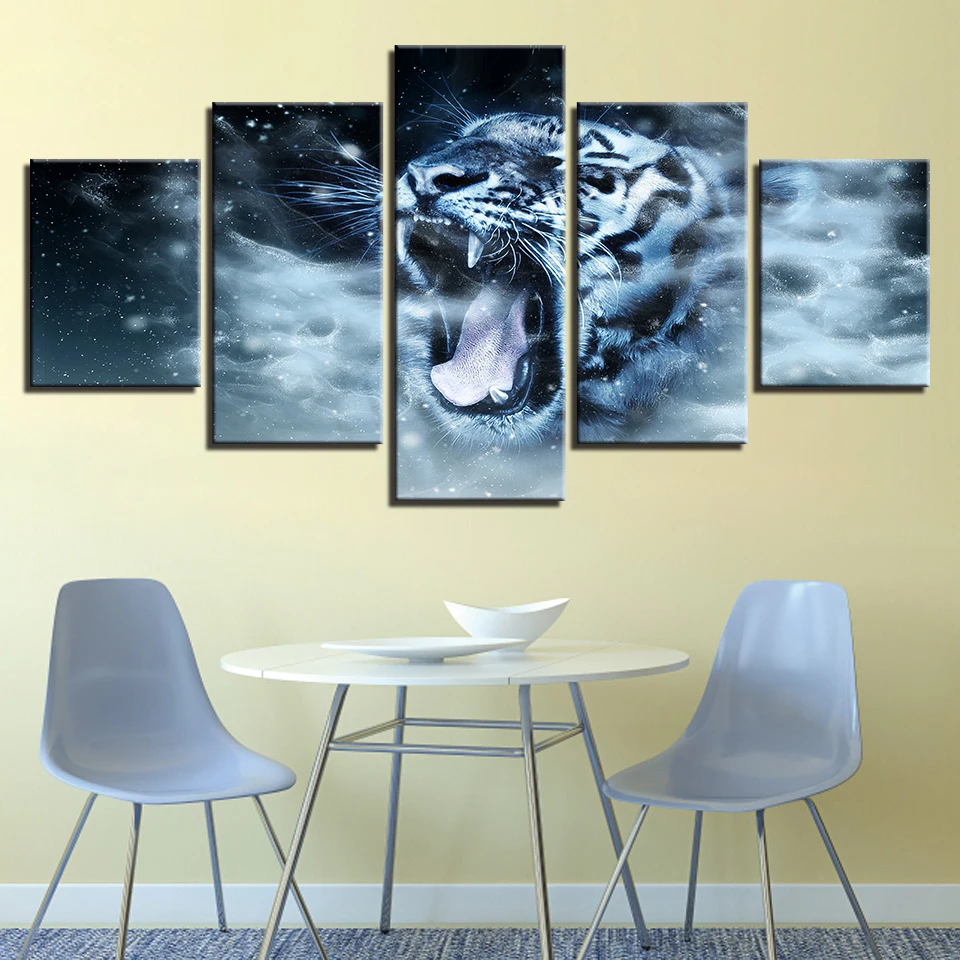 Домашний декор Картина на холсте HD печать ресторан 5 шт. современное настенное