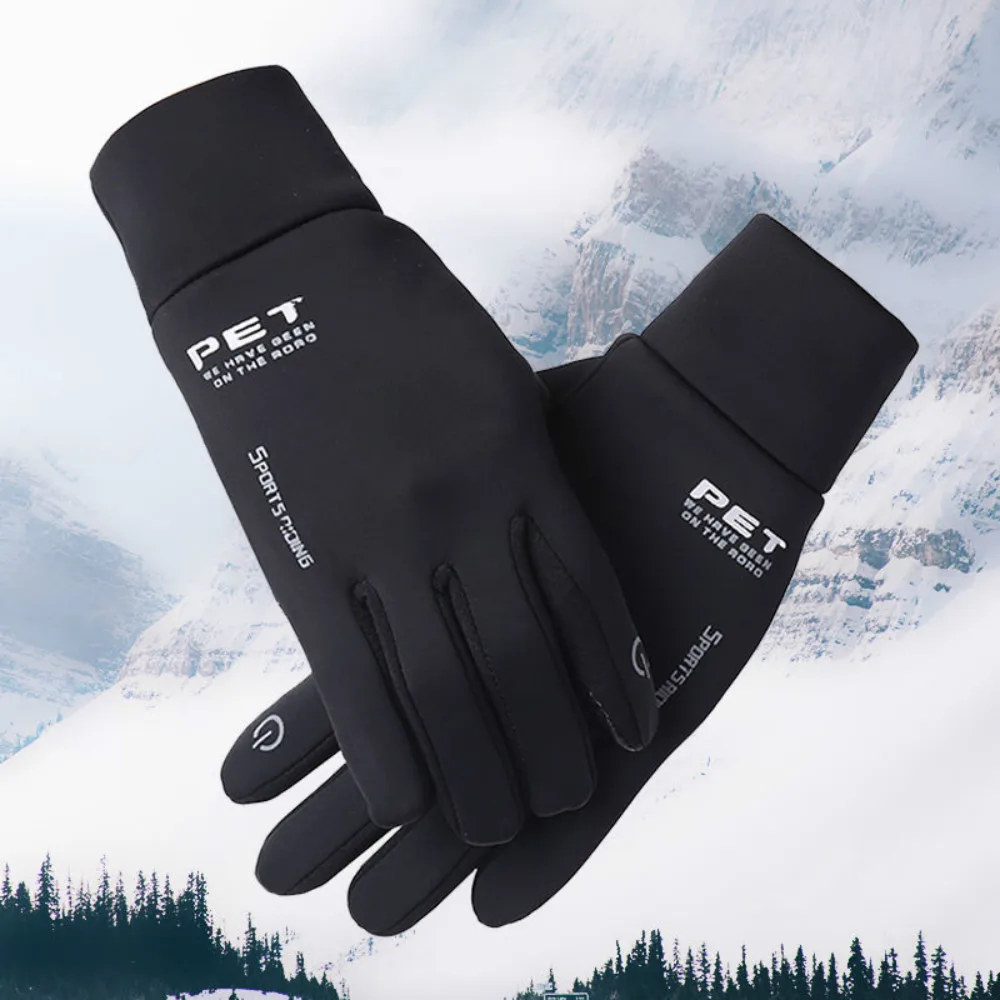 

Зимние мужские перчатки, Нескользящие ветрозащитные перчатки для сноуборда, мужские теплые дышащие мотоциклетные перчатки для сенсорного ...
