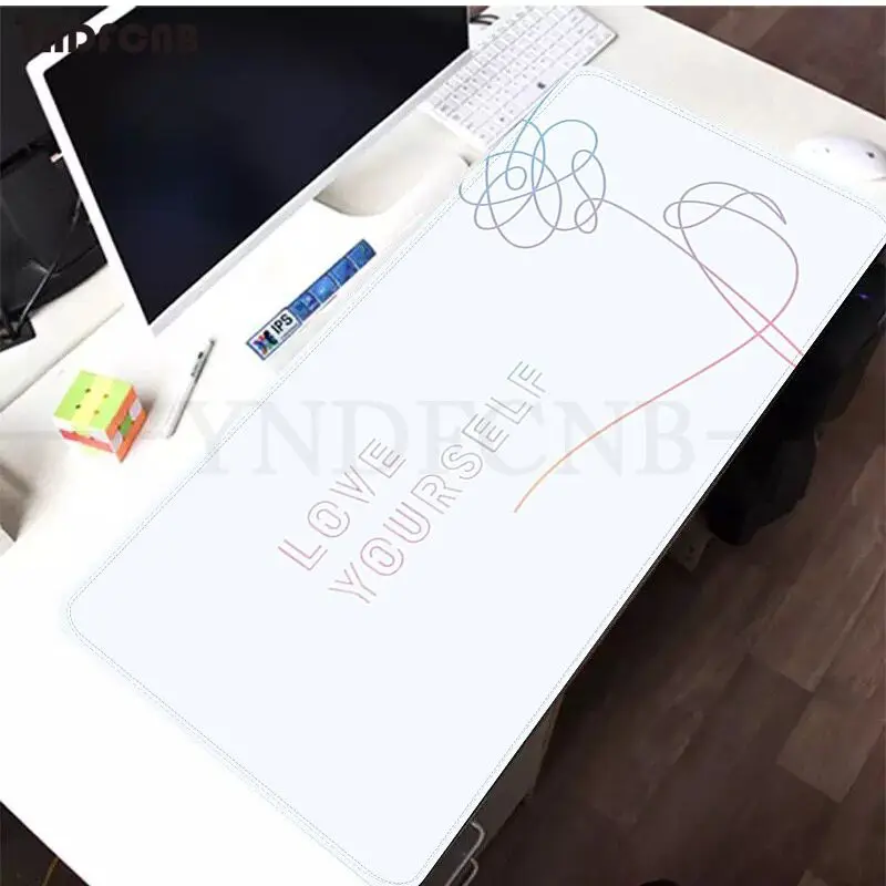 YNDFCNB Love yourself Flower kpop крутой большой размер s DIY пользовательский коврик для мыши