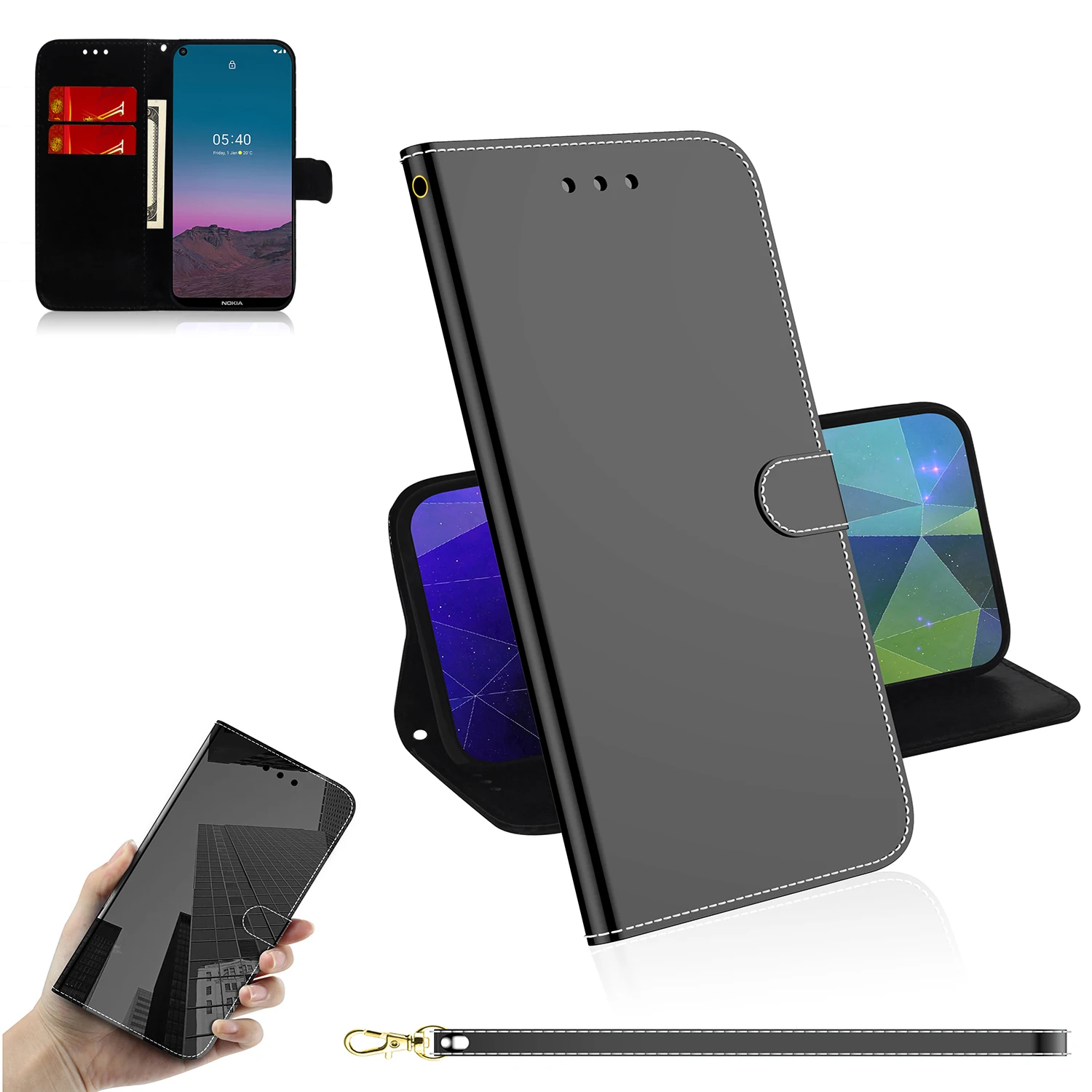 

Luxury Flip Leather Wallet Phone Case for Nokia G10 X20 1.4 7.3 5.4 3.4 2.4 2.3 1.3 2.2 6.2 7.2 Card Slot Shockproof Cover Capa