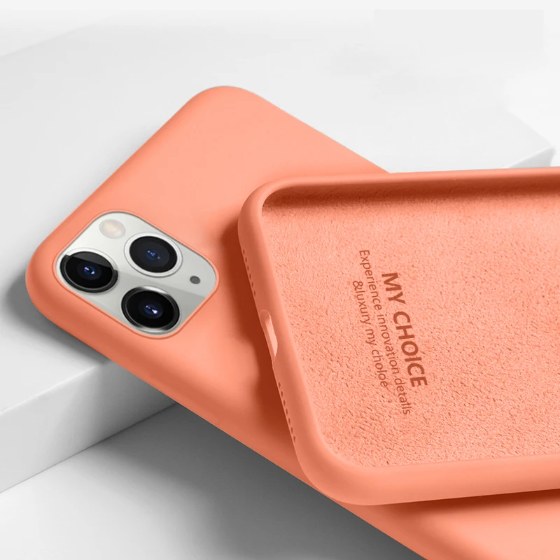 

Case For Apple iPhone 11 Pro Max SE 2 2020 6 S 7 8 Plus X XS MAX XR Cute Candy Color Couples Soft Silione Back Cover