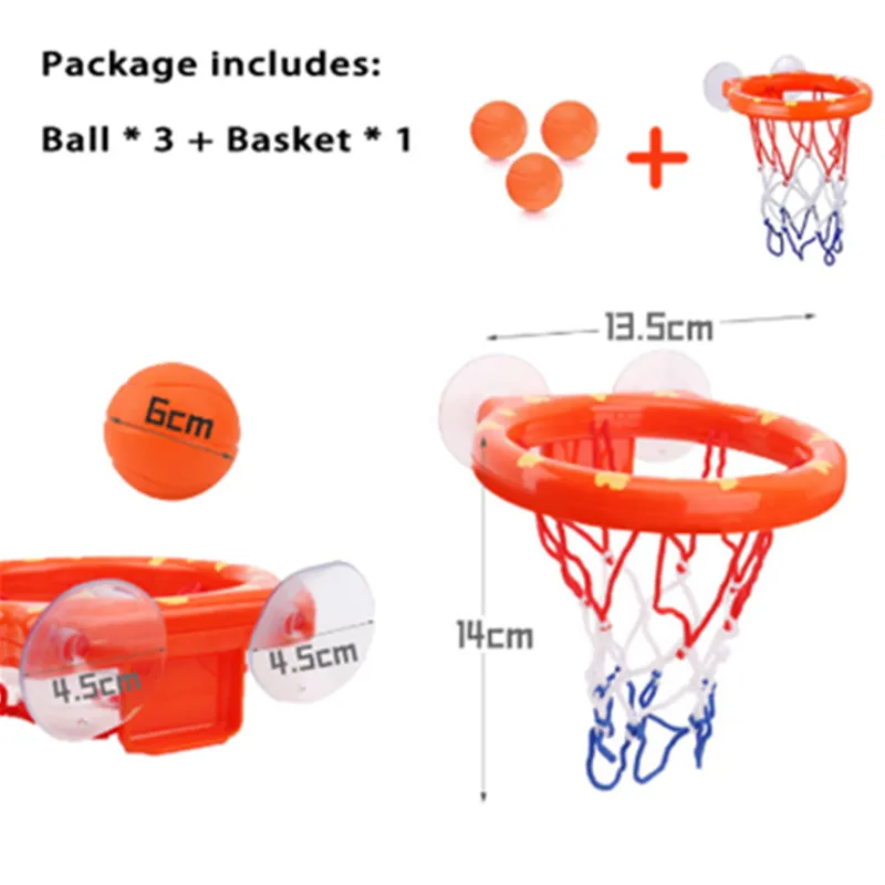 

Children Bathtub Shooting Basket Toys Play Water Ball Basket Funny Bath Shower Plastic Basket Nets Cups Toys Storage Basketball