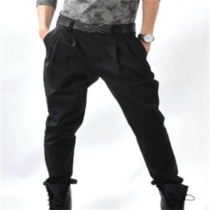 Шаровары мужские повседневные, модные штаны, повседневные брюки, большие размеры 30-42, в Корейском стиле от AliExpress RU&CIS NEW