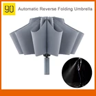 Автоматический складной зонт 90Fun, Ветрозащитный прочный зонт со светодиодный Ной подсветкой, защита от УФ излучения