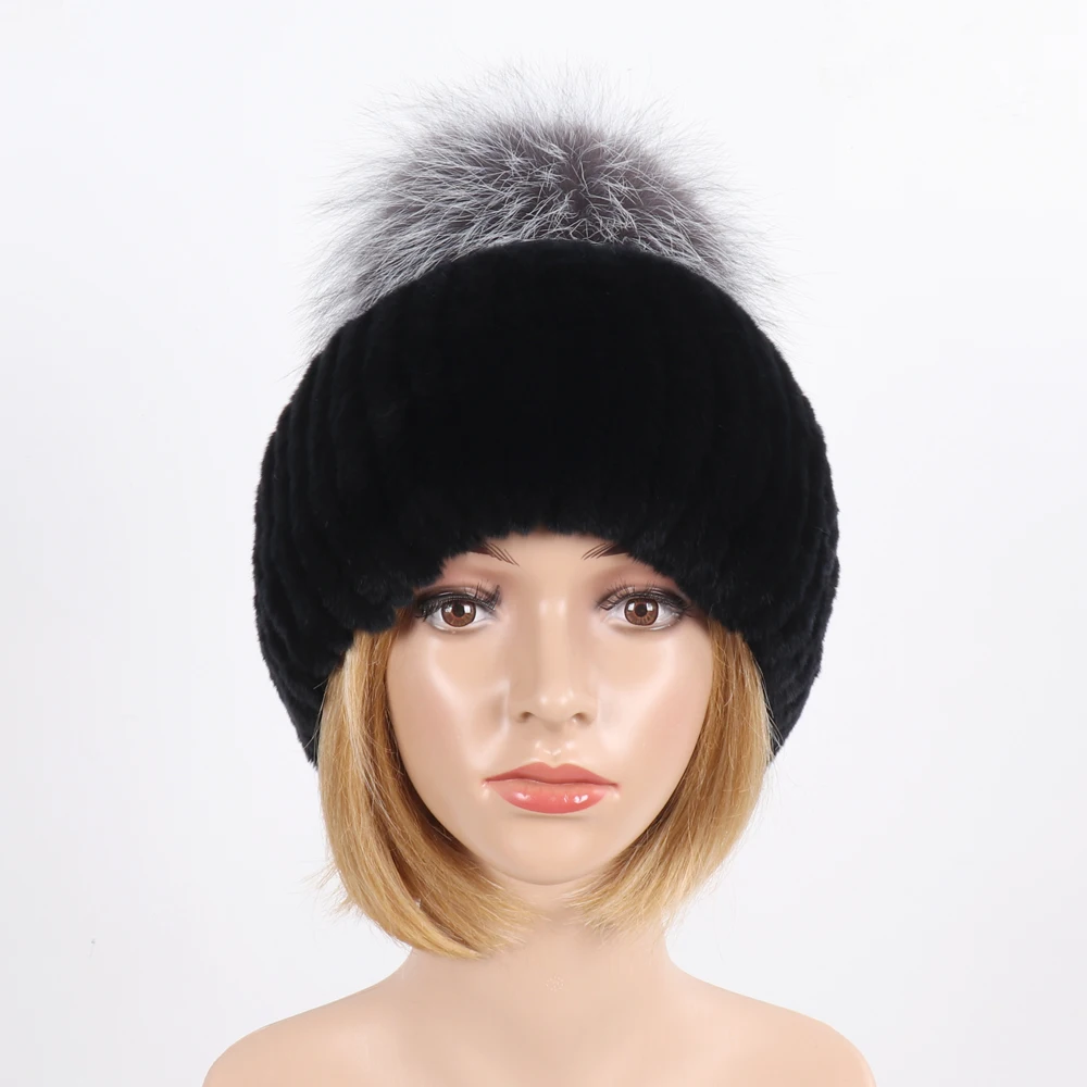 Женские зимние шапки из натурального меха роскошная теплая пушистая большая