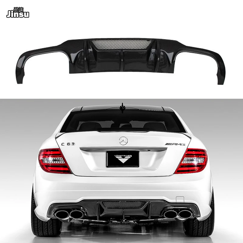 V стильный диффузор глушителя для Mercedes-Benz C class c250 W204 C63 AMG 4 двери только 2009-2011