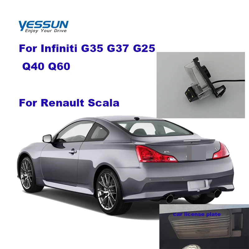 

Камера заднего вида Yessun для автомобилей Infiniti G35, G37, G25, Q40, Q60, Renault Scala
