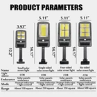 Светодиодный уличный светильник на солнечной батарее с датчиком Cob, настенный светильник с инфракрасным датчиком движения 50100200300 Вт, уличный светильник, садовая лампа, светодиодный светильник