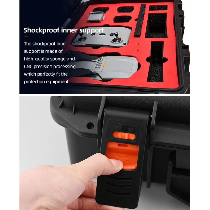 

Storage Box Suitcase Waterproof Case Propeller Holder Strap for D-JI Mavic Air 2 28TE