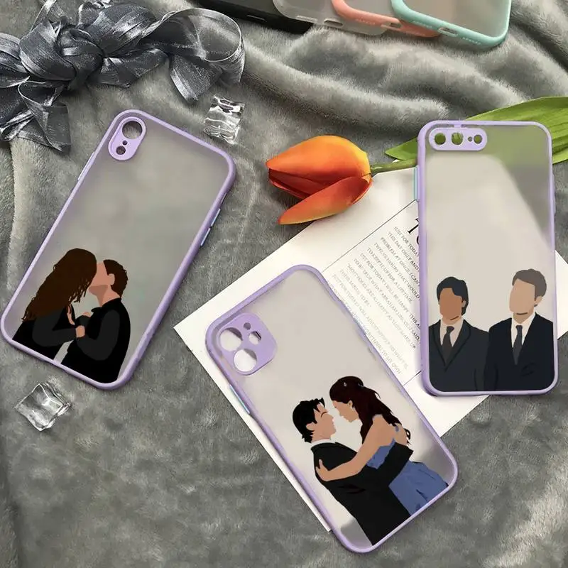 

The Vampire Diaries Phone Case matte transparent For iphone 7 8 11 12 plus mini x xs xr pro max cover