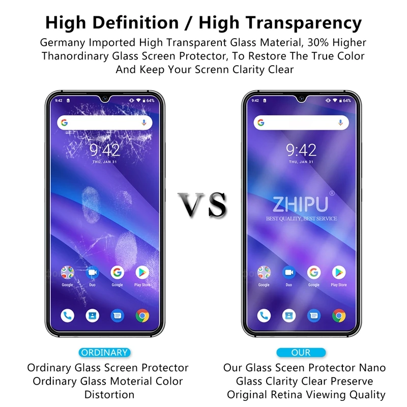 Закаленное Стекло для UMIDIGI A5 PRO Стекло Экран протектор 2.5D с уровнем твердости 9H премиум-класса из закаленного Стекло для UMIDIGI A5 профессиональная защитная пленка