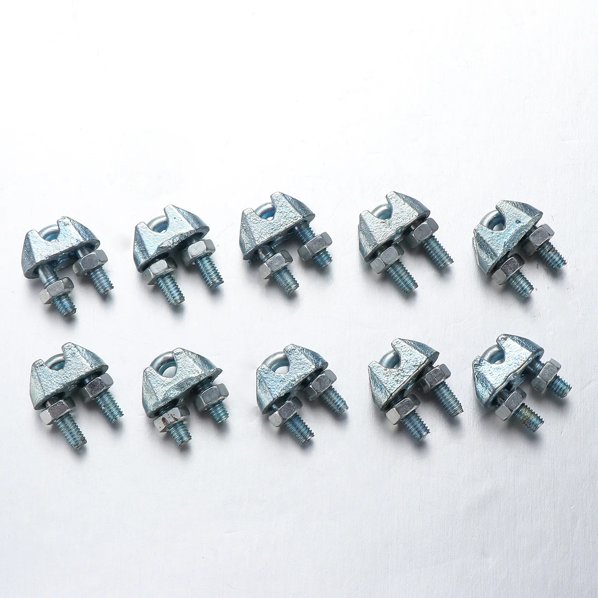 

36 PCS Zinc-Galvanized Steel Malleable Clip Non-Rust Wire Rope Cable Clamp