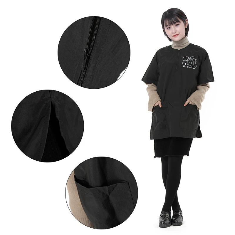 Waterproof Pet Beautician Work Clothes Apron For Dog Hairdressing Grooming Store Beauty Robe Dress Accessories G0109 | Красота и