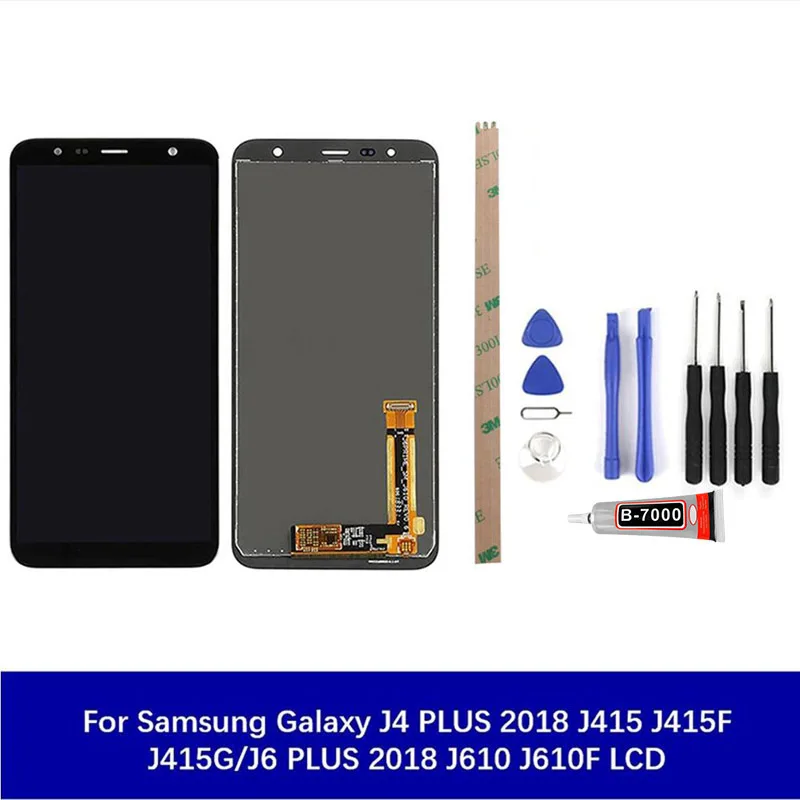 Оригинальное качество для samsung Galaxy J4+ J6+ J4 PLUS J6 PLUS J610 J610F J415 J415F ЖК-дисплей сенсорный дигитайзер