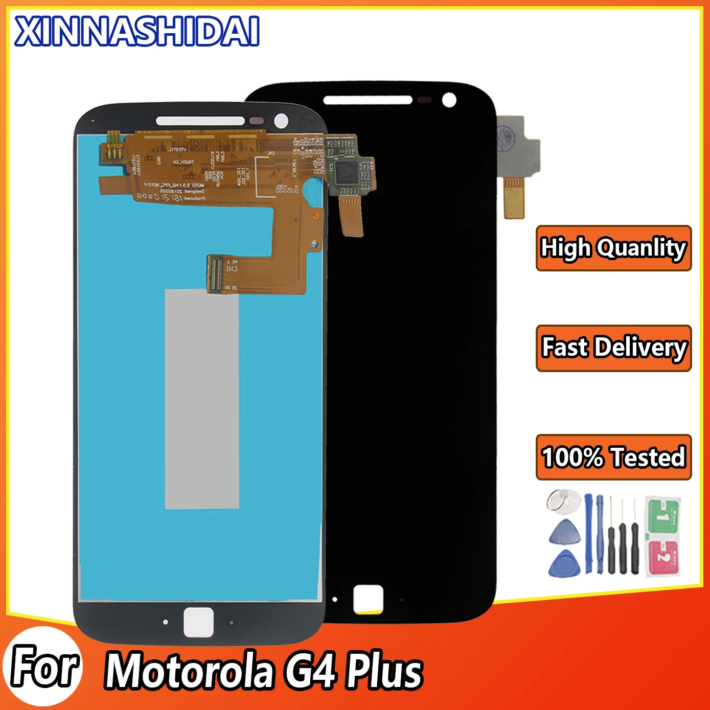 100% протестированный ЖК-дисплей для Motorola Moto G4 Plus с сенсорным экраном MOTO Xt1644 Xt1640 Xt1641