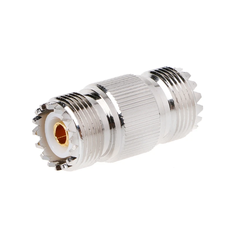 

UHF PL-259 SO-239 Female To UHF Female Jack RF Straight Connector Adapter Nickel