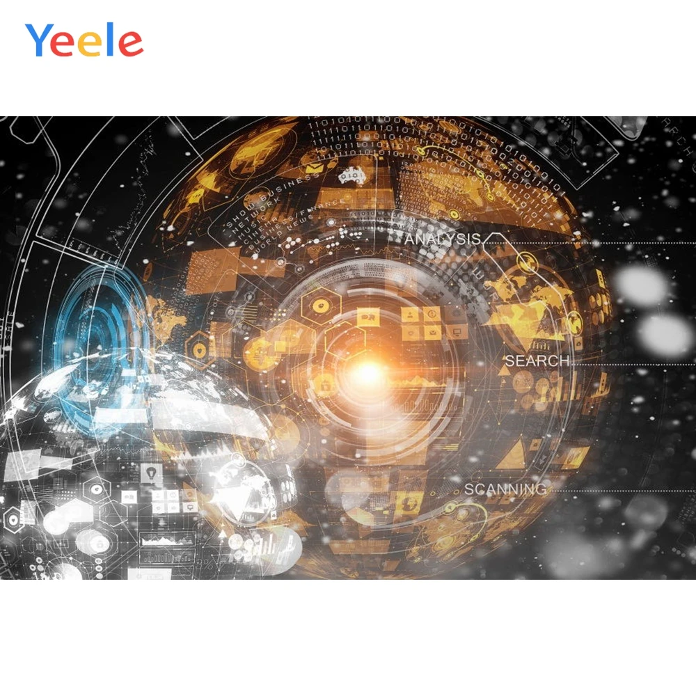 Yeele Future technology цифровой детский день рождения фотографии фоны на заказ вечерние