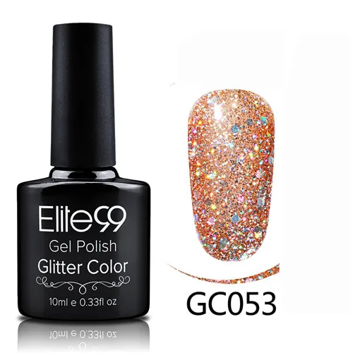 GC053 Elite99 гибридные Лаки гель лак для ногтей набор Гель-лак с блестками Живопись ногтей искусство поли УФ гель лак Топ базовый праймер для маникюра - Color: GC053