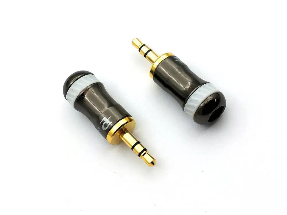 

3.5MM CONNECTOR brass 3.5mm Male Plug Gold Plated Stereo Audio Jack soldering