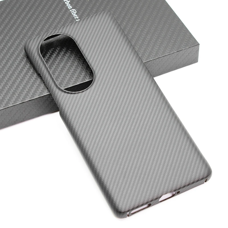 

600D Aramid fiber Carbon fiber phone case For Huawei P50 Pro Lighter and thinner fine lines protective hard shell