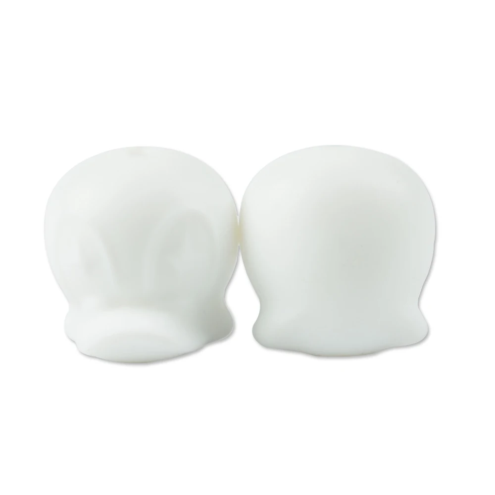 LOFCA-Cuentas de pato de silicona para dentici&oacute;n de beb&eacute;, accesorios para morder, chupete de grado alimenticio, sin BPA, 10 Uds.-2