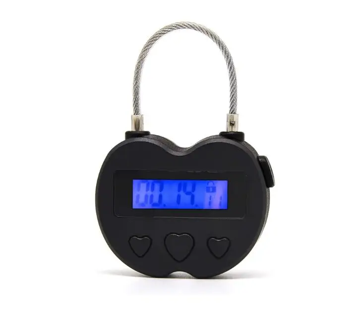 

Smart Time Lock LCD Display Time Lock Multifunction Travel Electronic Timer, Waterproof USB Rechargeable Temporary Timer Padlock
