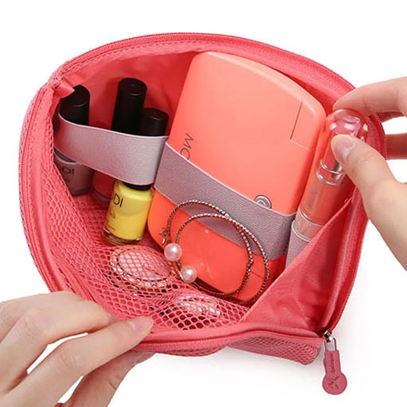 

Portable Travel Bag System Kit Case High Quality Solid Color Small Bags Usb Cable Earphone Pen Packing Organizers Insert Bag
