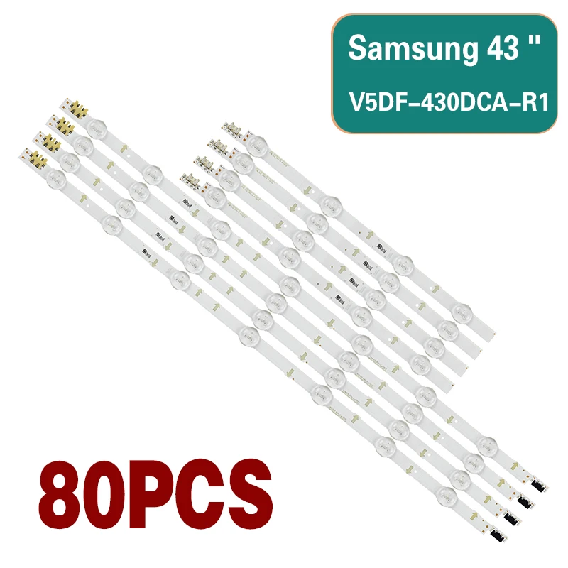 

80PCS*LED Samsung original TV backlight strip is suitable for UE43J5550 UE43J5600 UE43J5502 UA43J5088ACXXZ UE43J5500AK