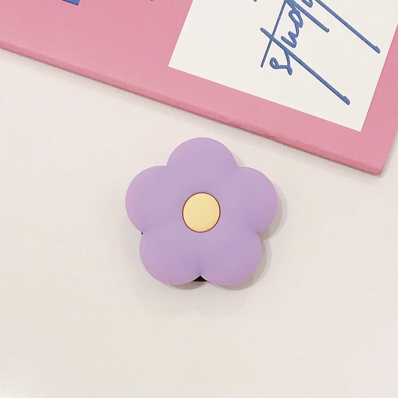 Cute Flower Folding stand For Mobile phone Holder for iPhone X 8 7 Plus for Samsung For Huawei Phone Case Animal Grip Kichstand - Цвет: Style 14