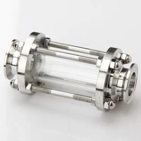 304 stainless steel fitting 1 12 tri clamp clover sanitay flow sight glass diopter fit 38mm pipe od sus homebrew diary product