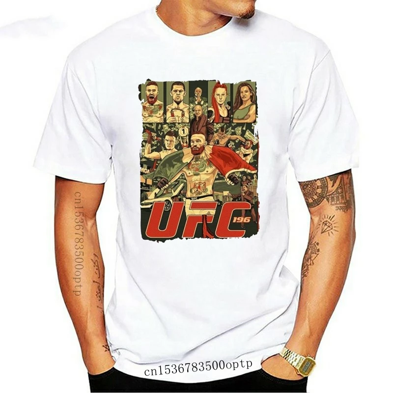 

Мужская футболка Conor McGregor, плакат для фитнеса, белая футболка, новинка, женская футболка