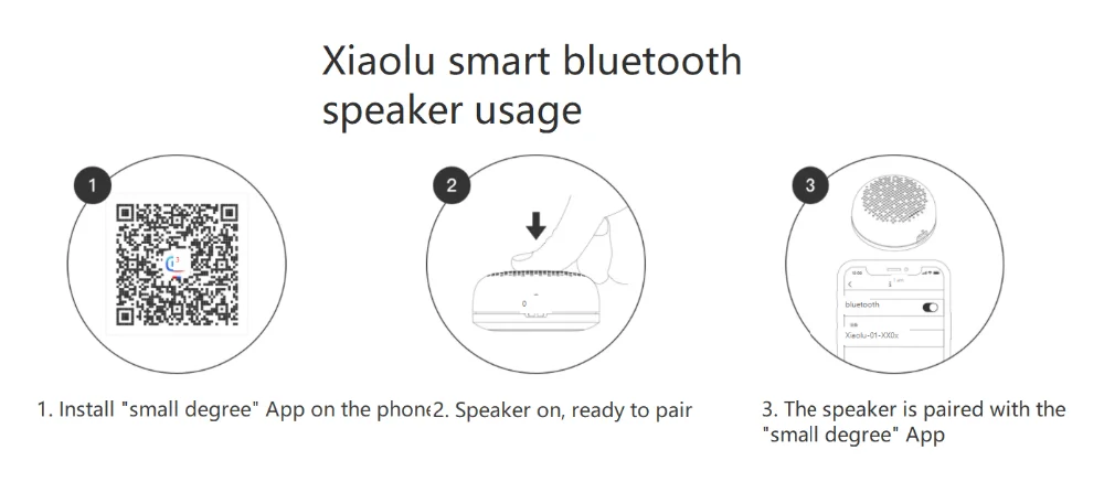 Xiaolu smart bluetooth speaker built-in xiao du assistant robot baidu ai portable small gun audio