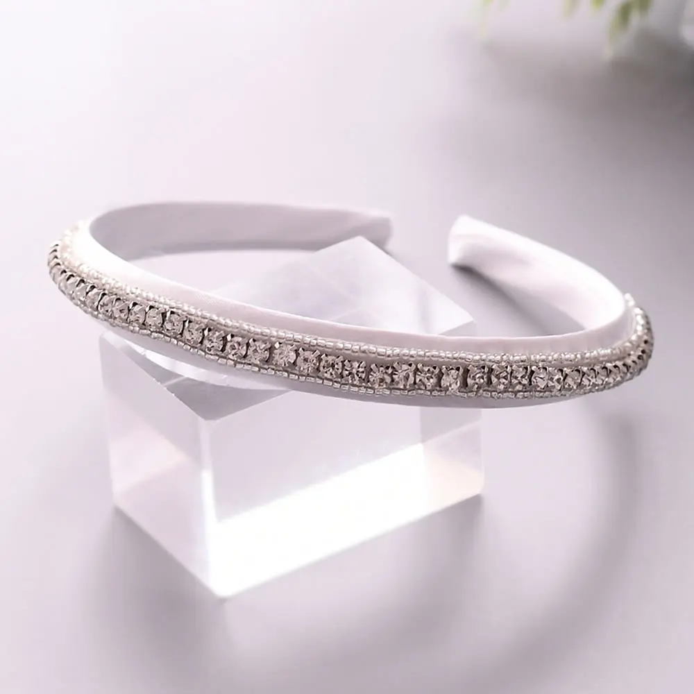 Женские свадебные головные уборы с жемчужным кристаллом и кубическим цирконием