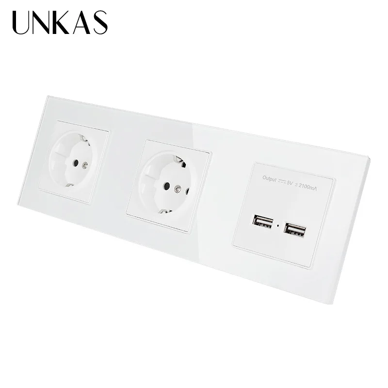 Настенная розетка с двойным USB-портом 16 а 5 в 2 | Обустройство дома