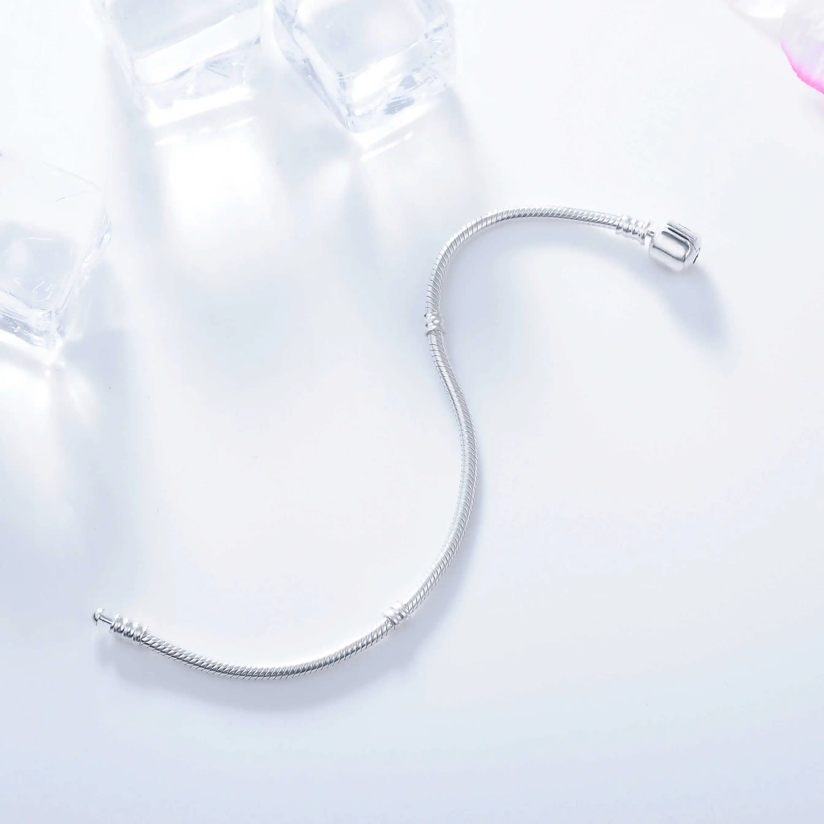 DEVOLOVE модные Аутентичные 100% стерлингового серебра 925 браслет Основной змеиной